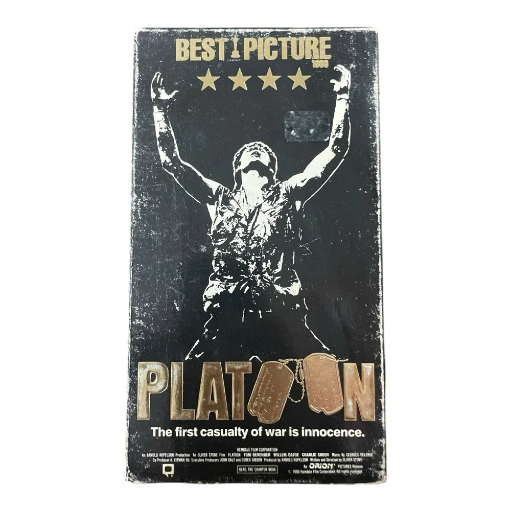 Platoon VHS 1988 Charlie‎ Sheen
